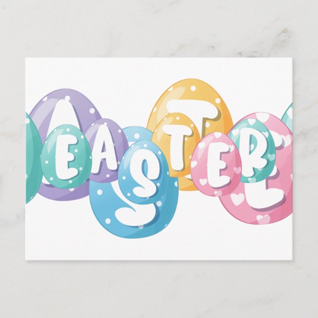 Happy  Easter Postcard Vykort (Framsida)