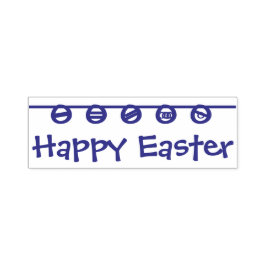 Happy Easter Rubber Stamp Självfärgande Stämpel