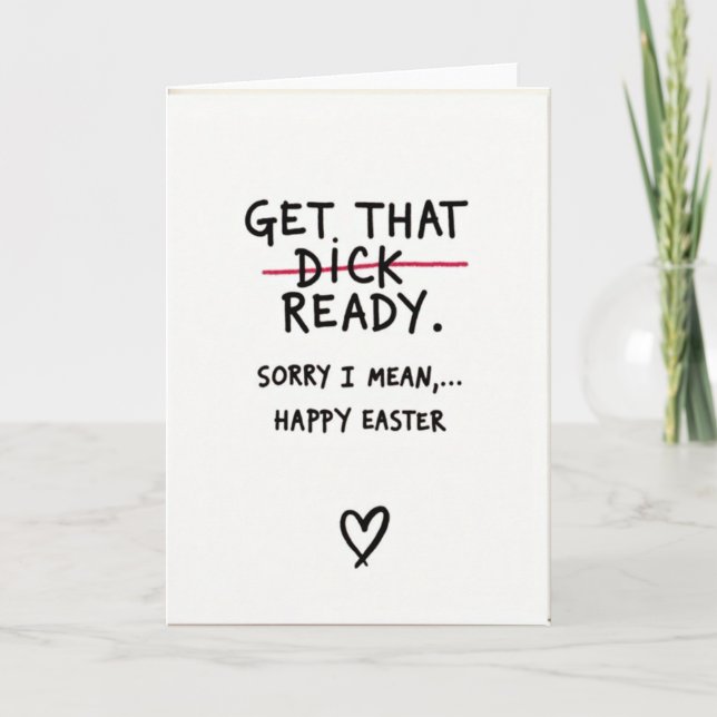 Happy Easter Sorry Card Kort (Framsida)