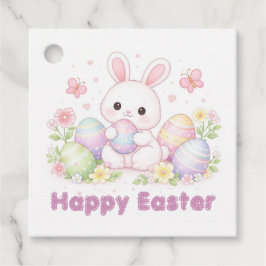 Happy Easter Spring Design - Cute Easter Bunny  Gåvor Etiketter