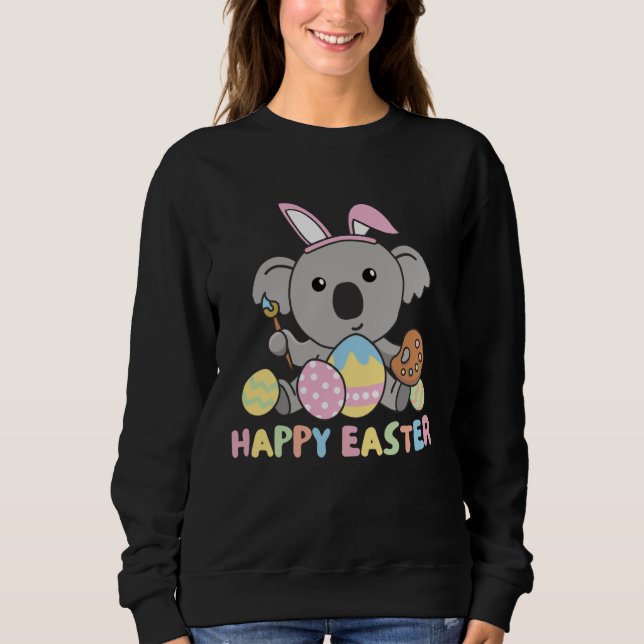 Happy Easter Sweet Koala For Easter With Easter Eg T Shirt (Framsida)