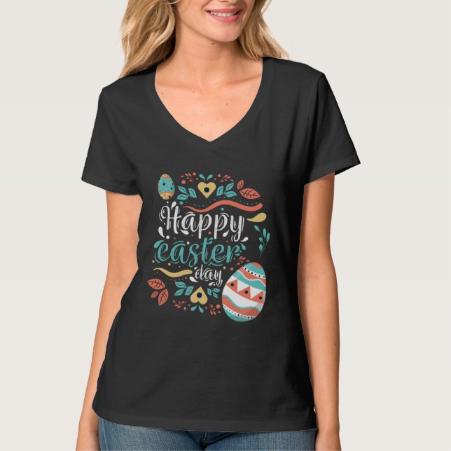 Happy Easter T-Shirt Funny Easter 1 (Framsida)