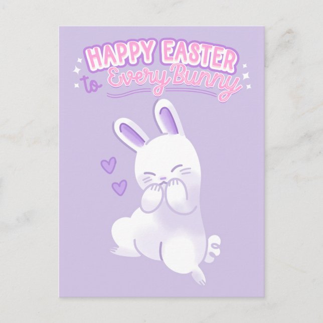 Happy Easter to Every Bunny Vykort (Framsida)