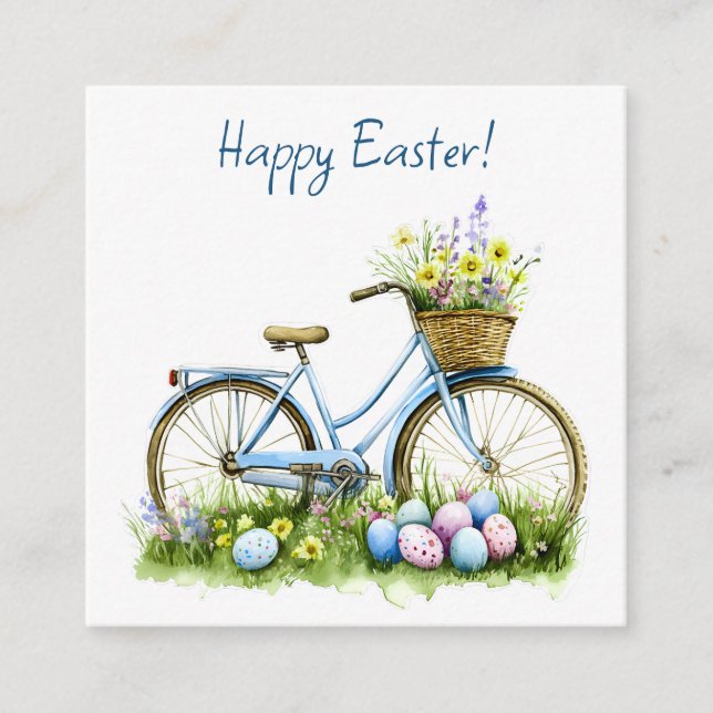 Happy Easter Watercolor Enclosure Card Tilläggskort (Framsida)