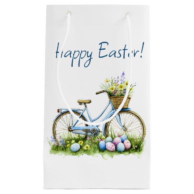 Happy Easter Watercolor Gift Bag (Framsidan)