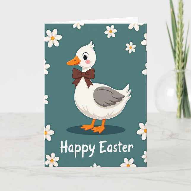 Happy Easter Waterfowl Friend Card Kort (Framsida)