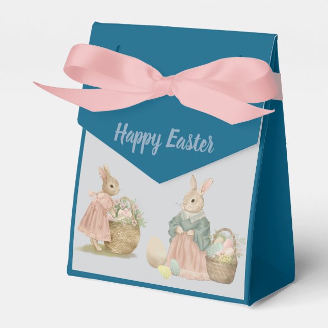 Happy Easter with Peter Rabbit Favor Box Presentaskar (Framsidan Sidan)