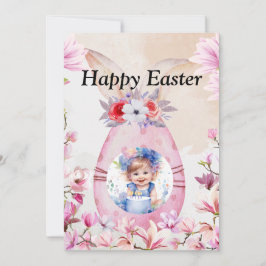 Happy Easter with photo Inbjudningar