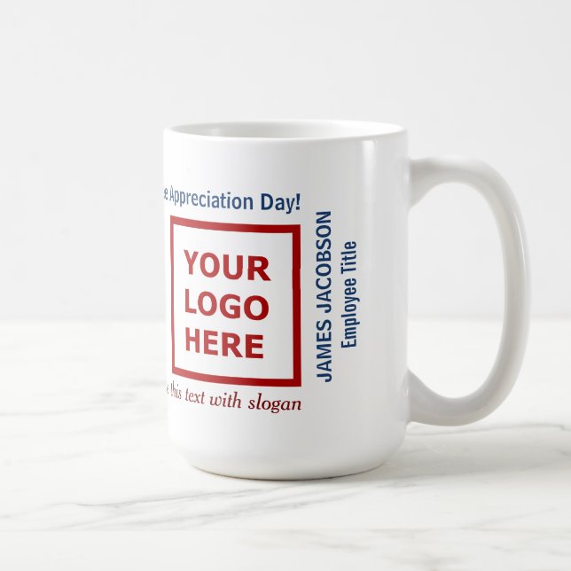 Happy Employee Appreciation Day Business Logo  Kaffemugg (Höger)