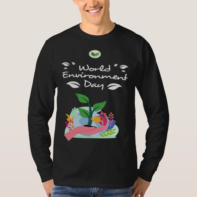 Happy Environment Day Our Planet  23 T Shirt (Framsida)