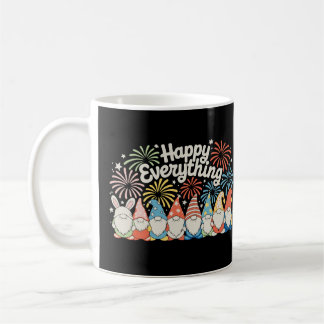 Happy Everything Gnomes All Year Every Holiday Kaffemugg