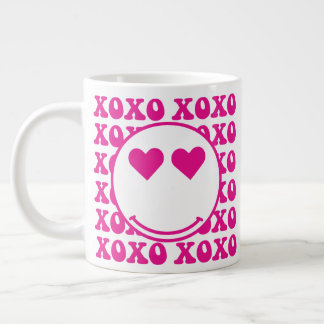 Happy Face, xoxo, valentine, custom mug, cup Jumbo Mugg