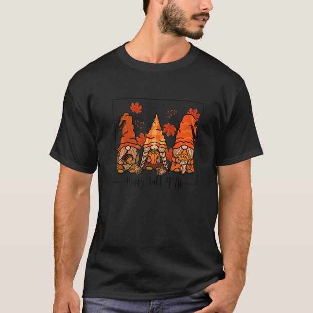 Happy Fall Yall Gnomes  Autumn Fall Gnomes T Shirt (Framsida)