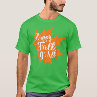Happy Fall Y'all Great Halloween Costume Gift Tee