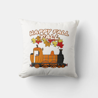 Happy Fall Y'All Steam Train Pumpkin Railroad Kudde