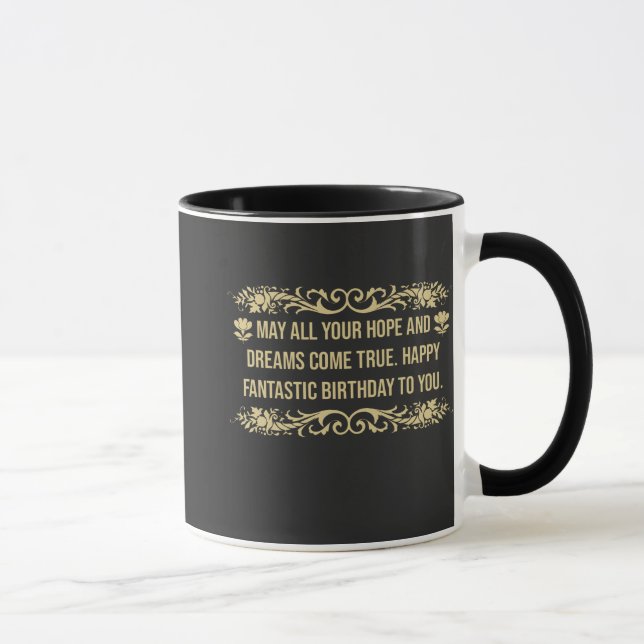 Happy fantastic birthday quote saying mugg (Höger)