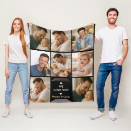 Happy Father’s Day Photo | Personalized Dad Eve Fleecefilt