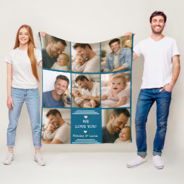 Happy Father’s Day Photo | Personalized Dad Eve Fleecefilt