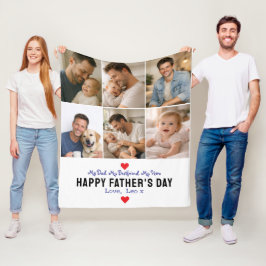 Happy Father’s Day Photo | Personalized Dad Ever Fleecefilt