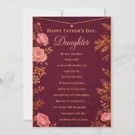 Happy Father's Day Daughter Card Julkort