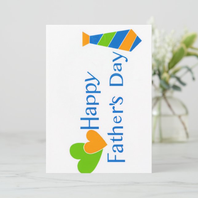 Happy Father's Day Greeting Card Julkort (Stående Fram)