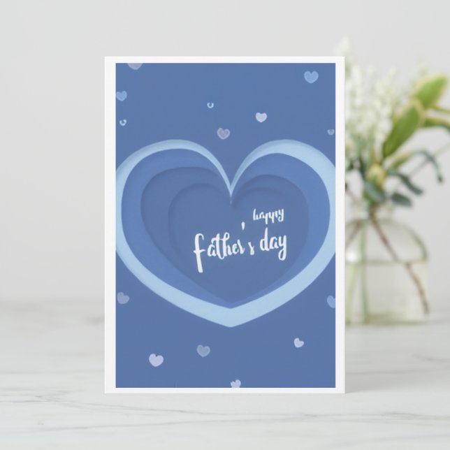 Happy Father's Day Greeting Card Julkort (Stående Fram)