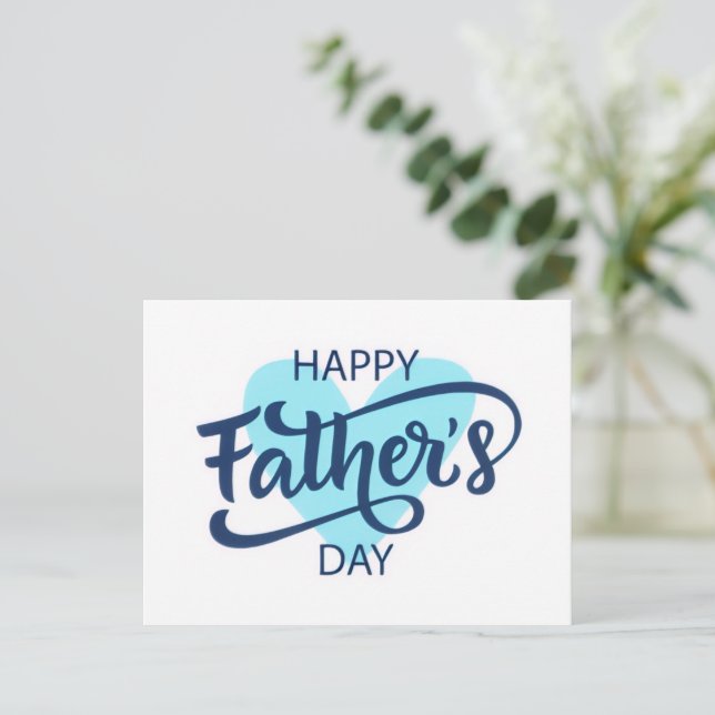 Happy Father's Day Greeting Card Vykort (Stående Fram)