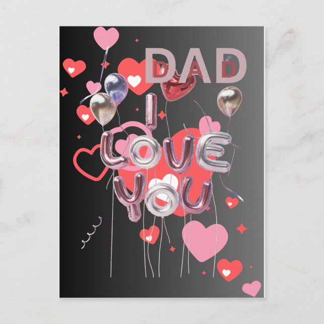 HAPPY FATHER'S DAY  HELG VYKORT (Framsida)