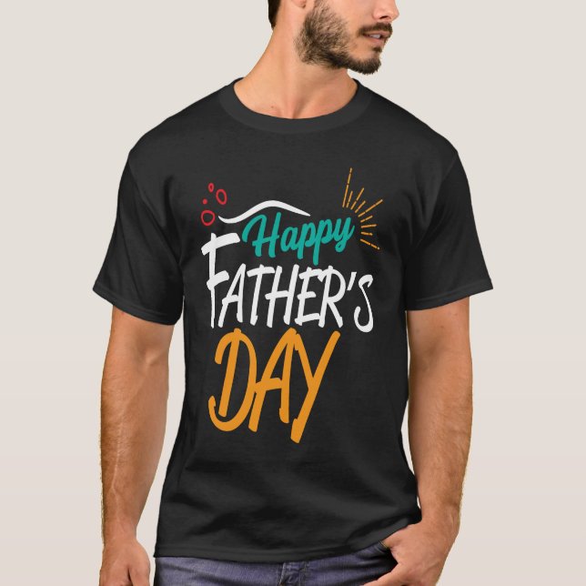 Happy Father's Day Party For Daddy T Shirt (Framsida)
