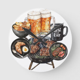 Happy Father's Day Rund Klocka