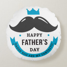 Happy Father's Day Rund Kudde