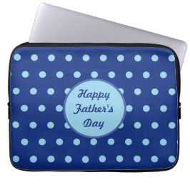 Happy Father's Day Tablet Case (Navy & Soft Blue) Laptop Fodral