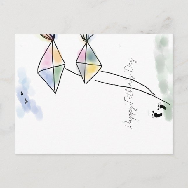 Happy Father's Day Vykort (Framsida)