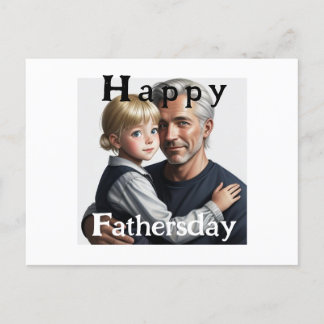 Happy Fathersday. Fijne vaderdag Vykort