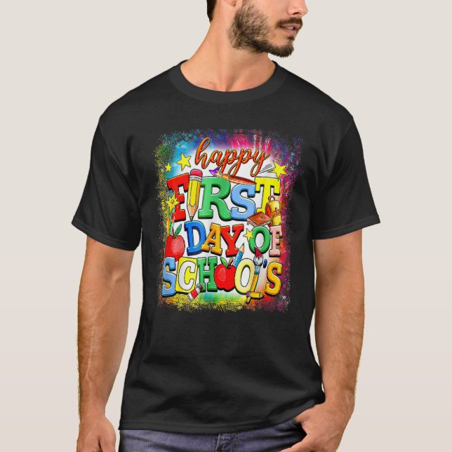 Happy First Day Of School Welcome Back To School K T Shirt (Framsida)