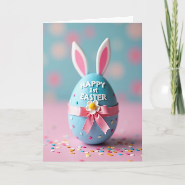 Happy First Easter Egg Card Kort (Framsida)
