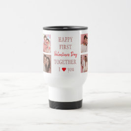 Happy First Valentine's Day Custom Travel Mug  Resemugg