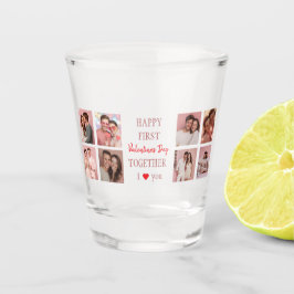 Happy First Valentine's Day Shot Glass