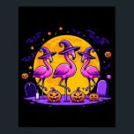Happy Flamingoween Funny Flamingo Halloween Costum Poster<br><div class="desc">Happy Flamingoween Funny Flamingo Halloween Costume</div>