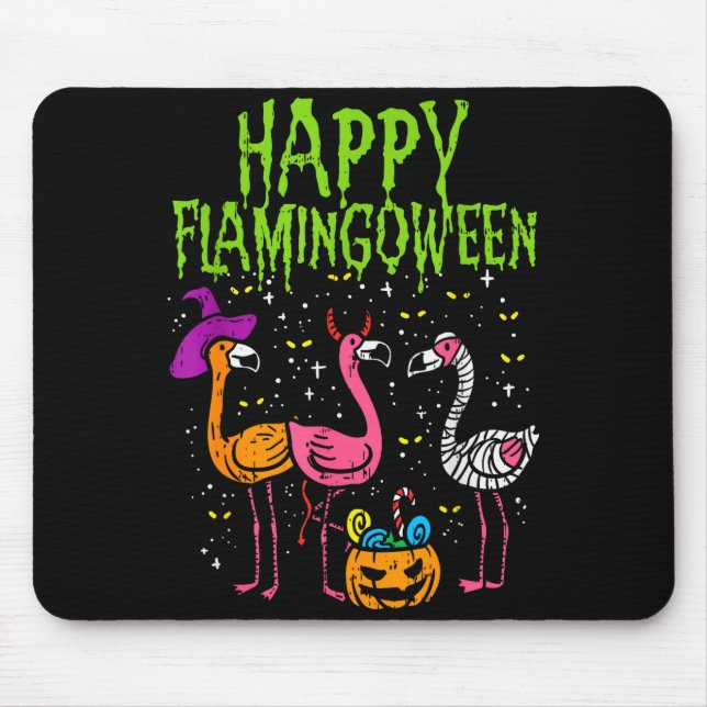 Happy Flamingoween Y Flamingos Funny Halloween Cos Musmatta (Framsidan)
