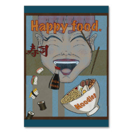 Happy food bordsnummer