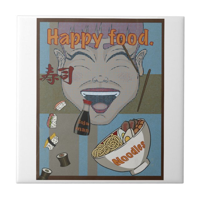 Happy food  kakelplatta (Framsidan)
