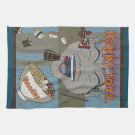 Happy food kökshandduk