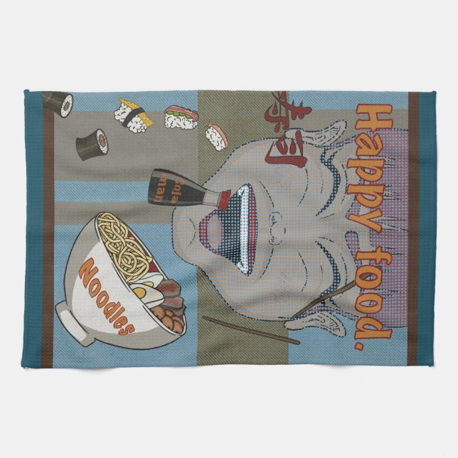 Happy food kökshandduk (Horisontell)
