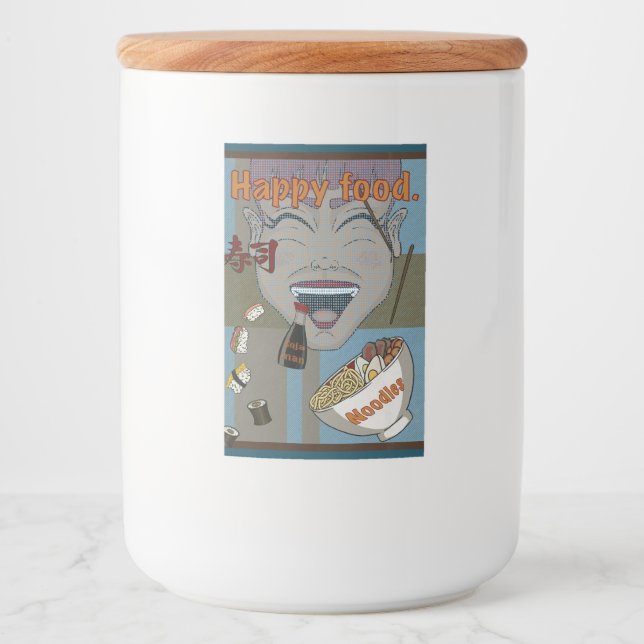 Happy food mat etikett (Framsida)