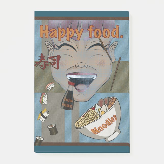 Happy food post-it block (Framsida)