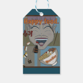 Happy food presentetikett