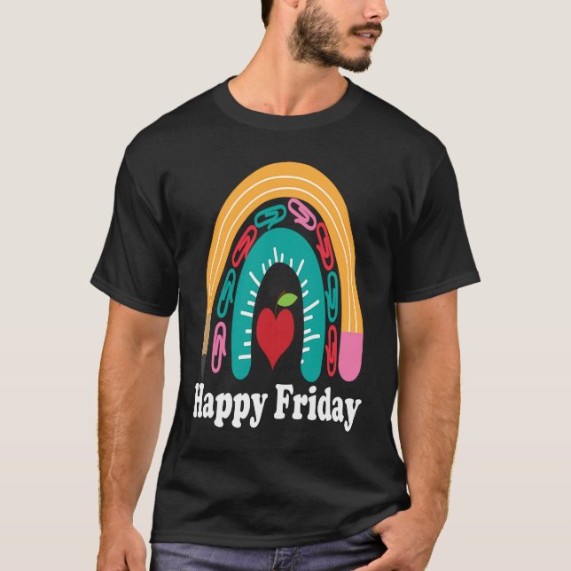 Happy Friday Classroom Weekend Teacher Women's T Shirt (Framsida)