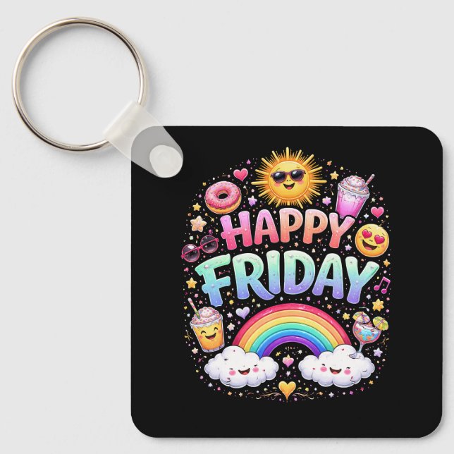 Happy Friday Nyckelring (Framsida)