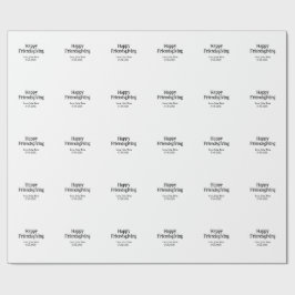 Happy friendsgiving add name with love date simple presentpapper